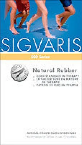 Natural Rubber Thigh-High Stockings with Waist Attachment Size L4, Natural