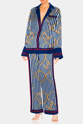 Nautical Stripes Casual Matching Sets