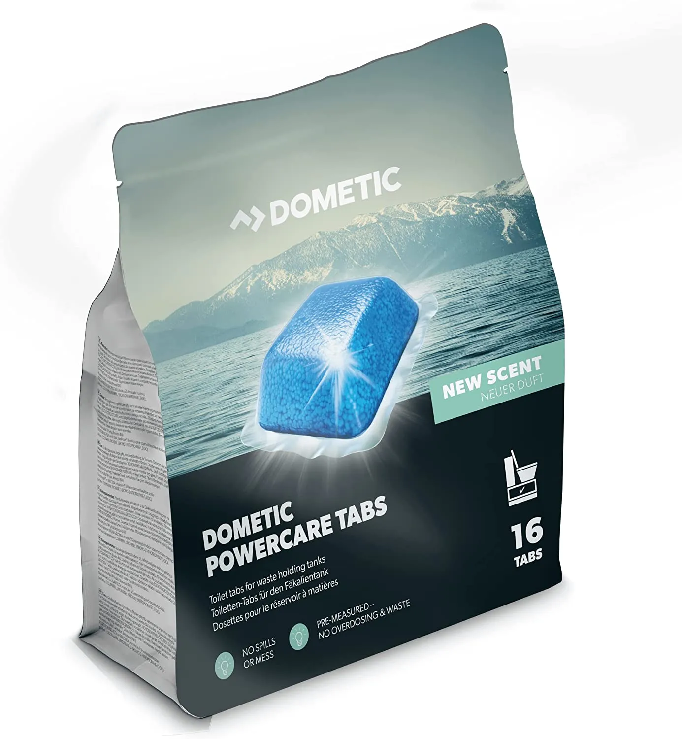 NEW DOMETIC PowerCare Tabs, Sanitation Additive Pods for Waste Holding Tanks 20 Tabs
