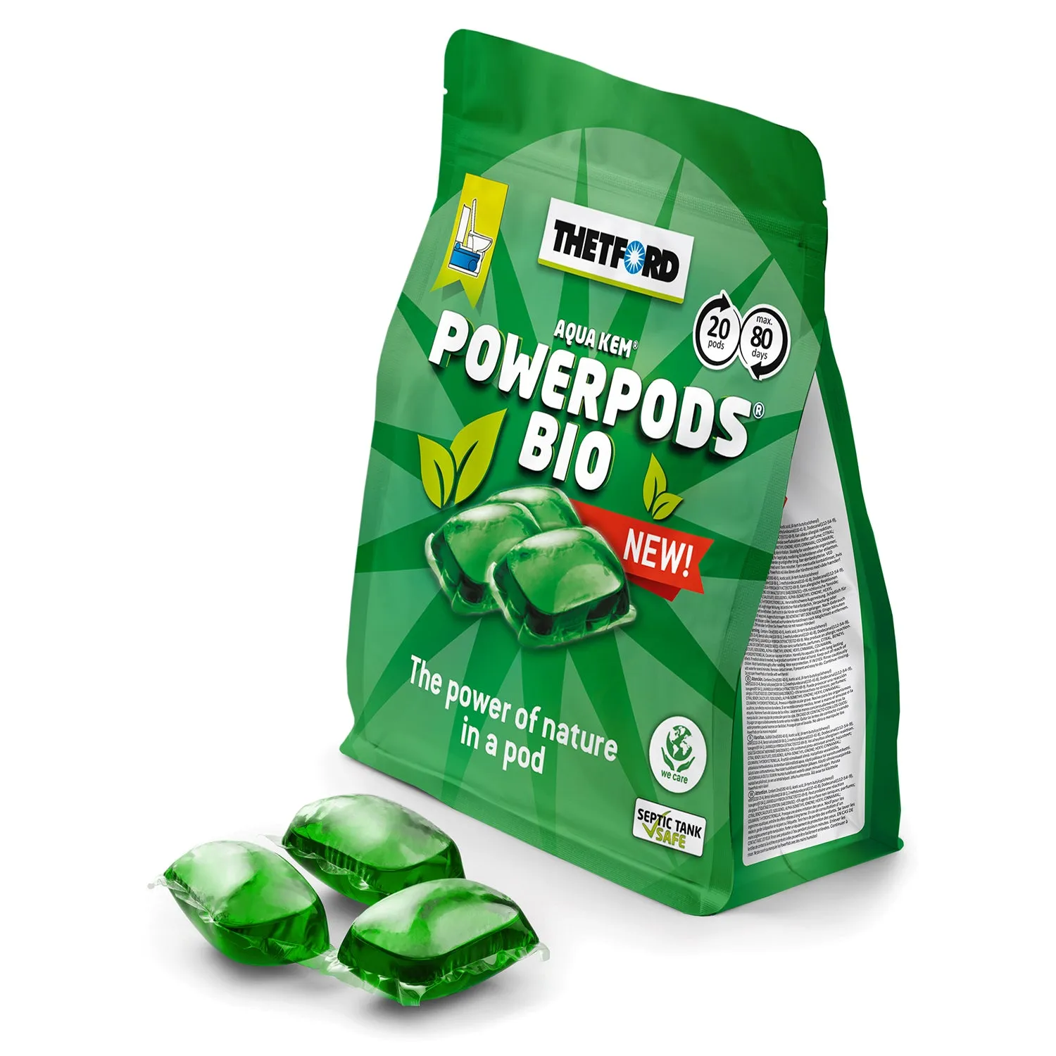 NEW Thetford Casette Powerpods BIO Green Camping Toilet