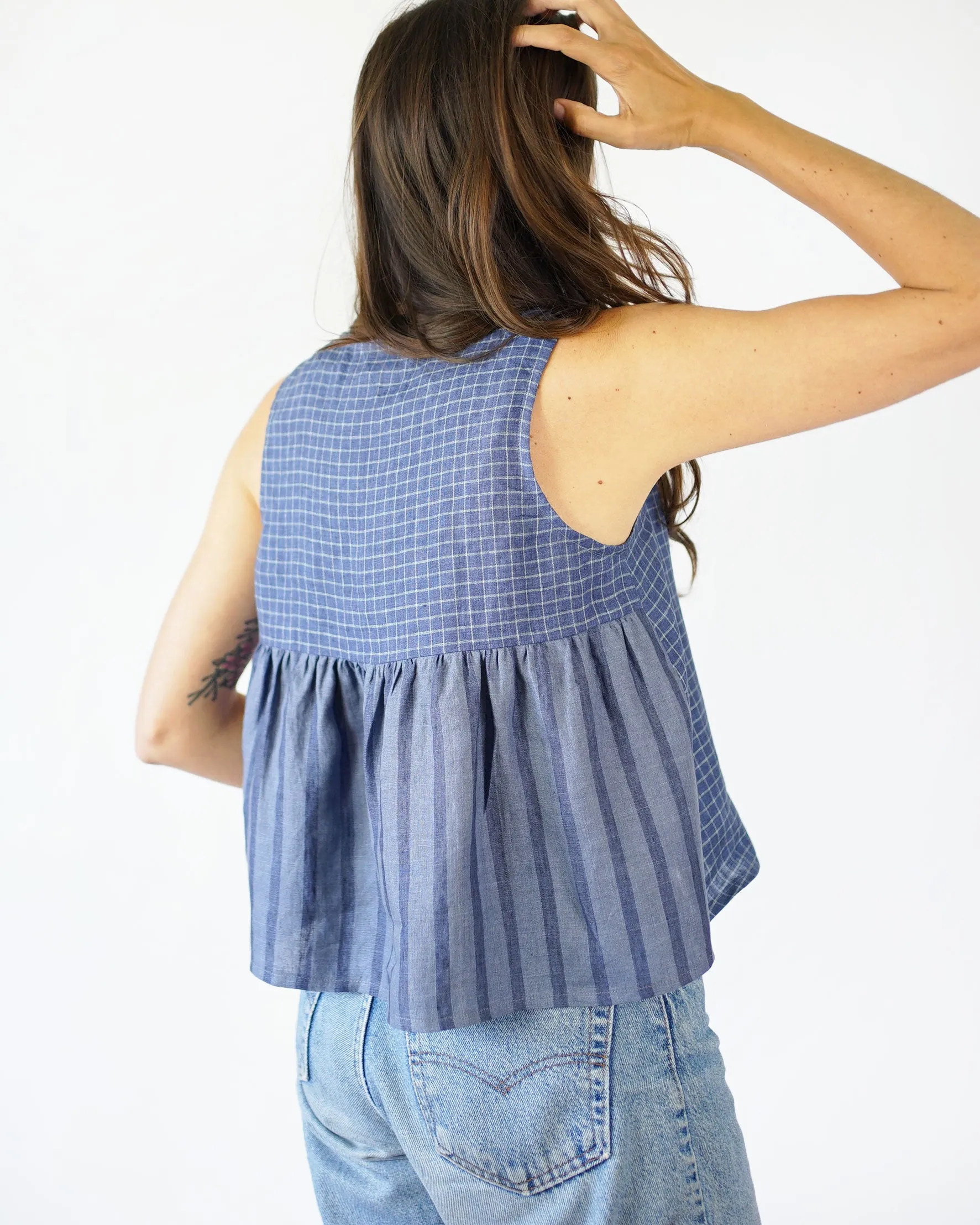 PDF Pattern - Peplum Split Tank | Matchy Matchy Sewing Club