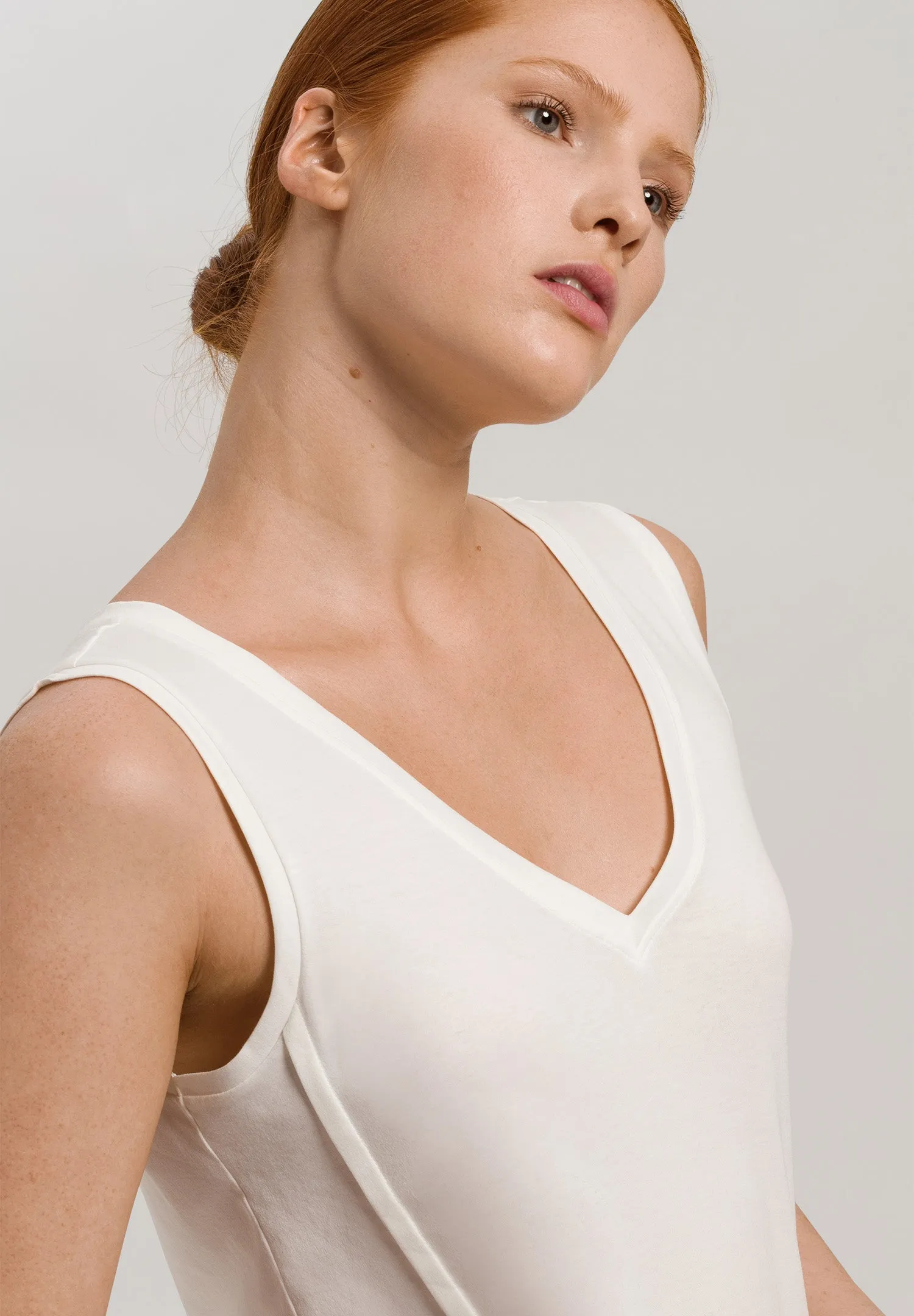 Pure Essence Cotton Tank Nightgown | Off White 77946-102