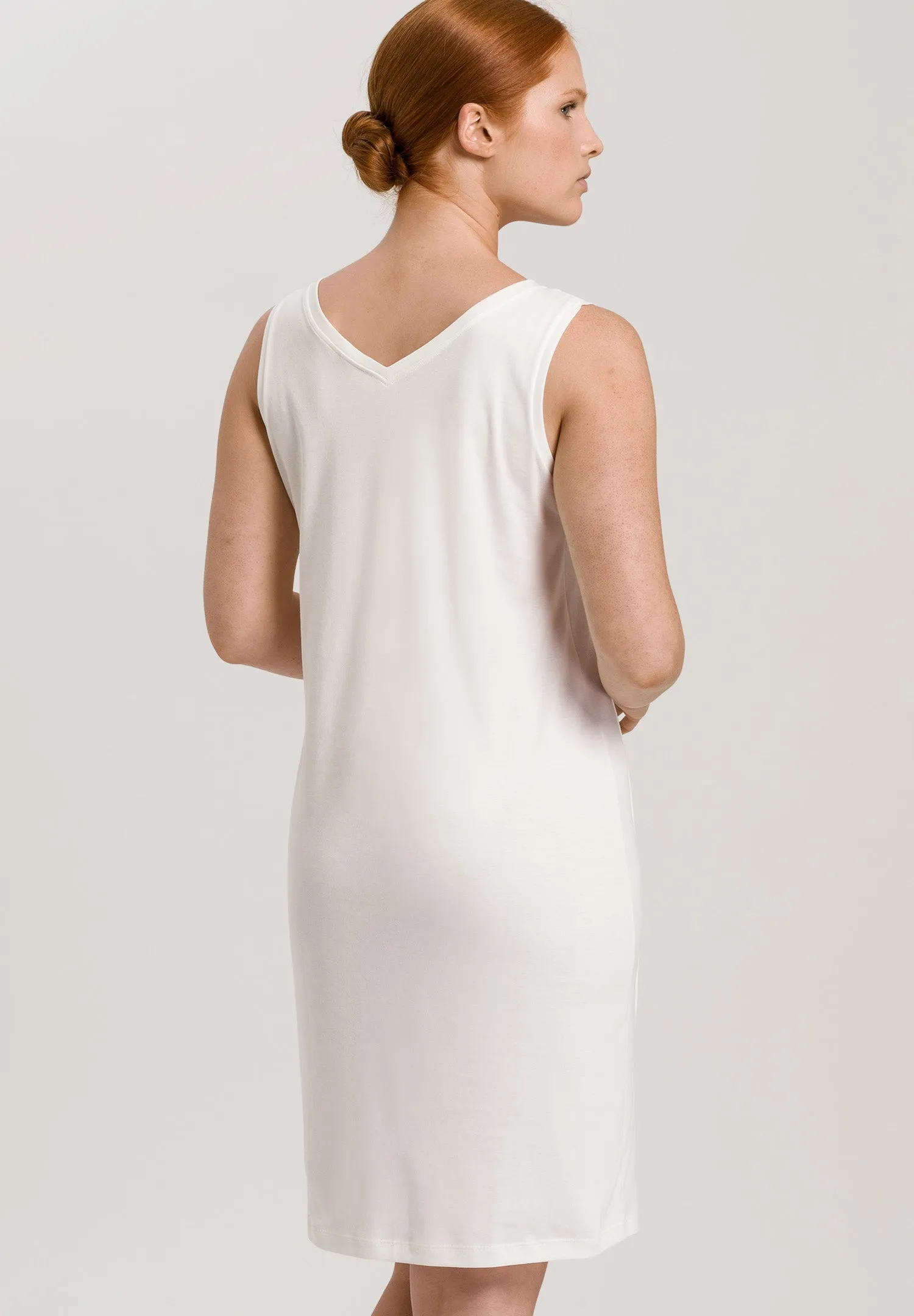 Pure Essence Cotton Tank Nightgown | Off White 77946-102