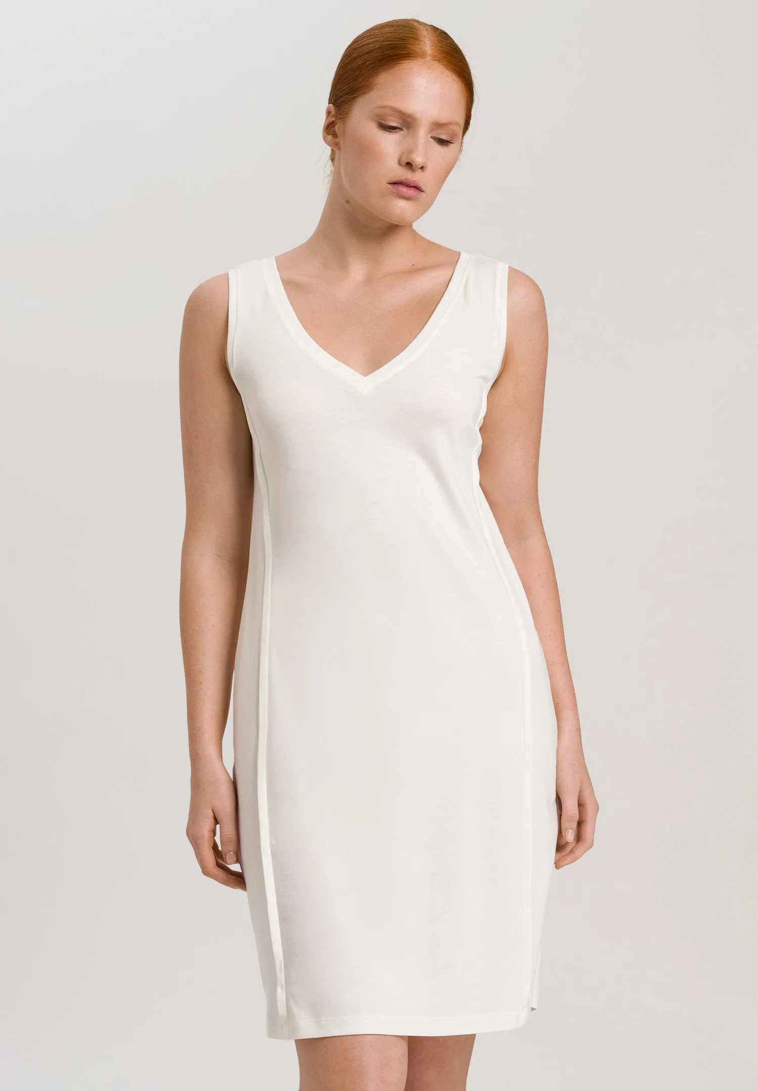 Pure Essence Cotton Tank Nightgown | Off White 77946-102