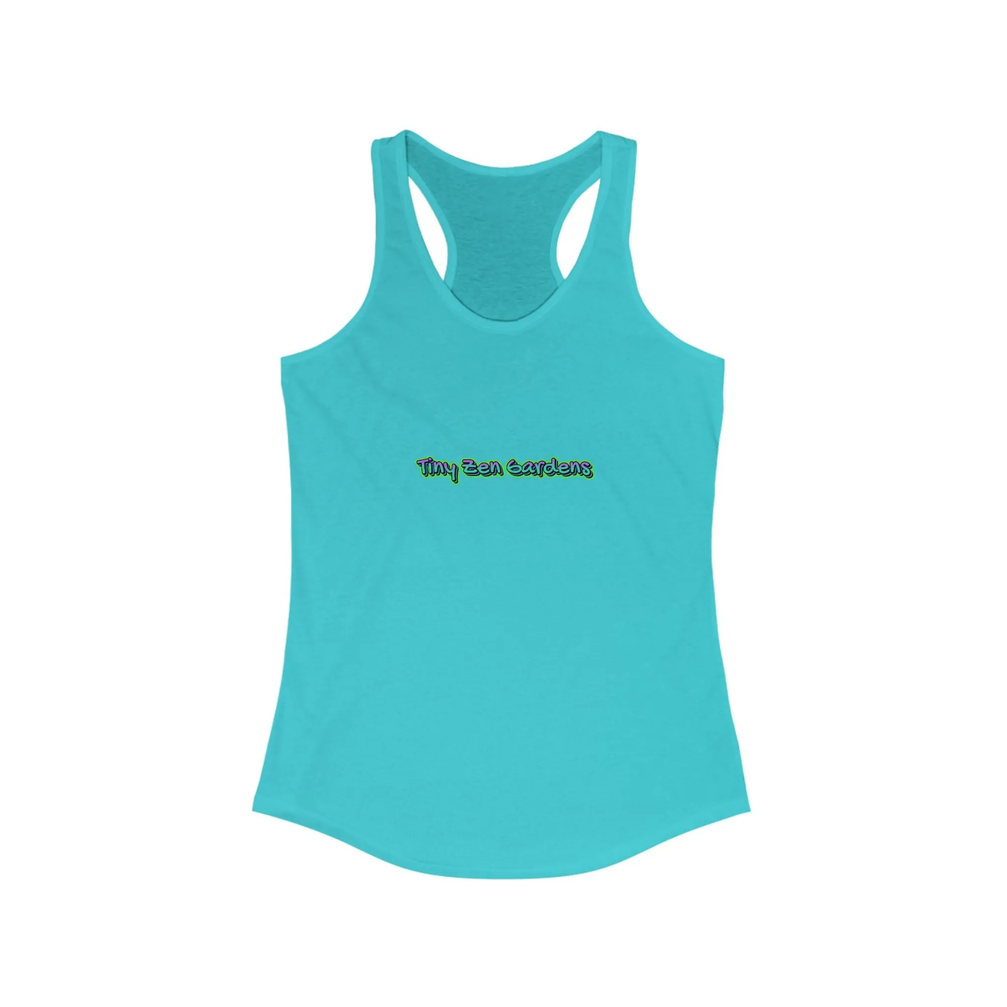 Racerback Tank with Tiny Zen Gardens Print