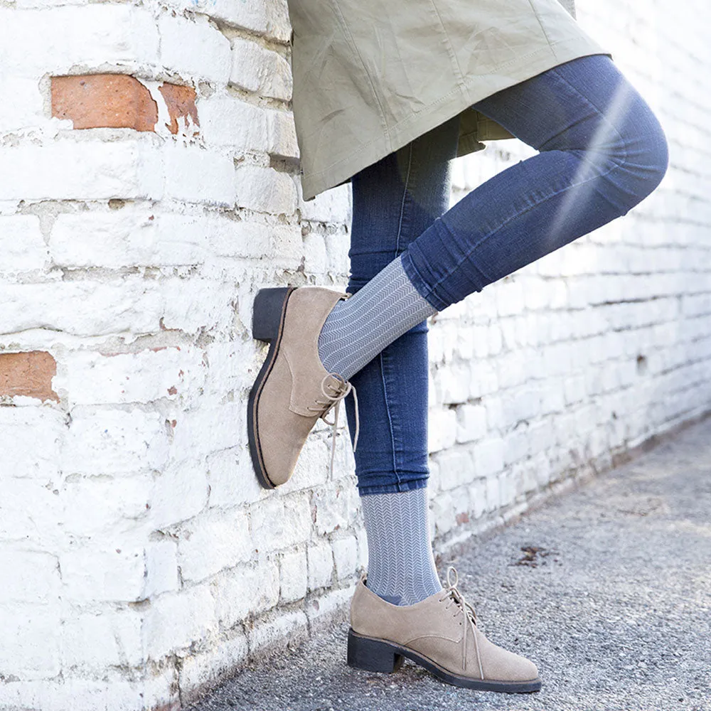 Rejuva Herringbone 15-20 mmHg Knee High Compression Socks