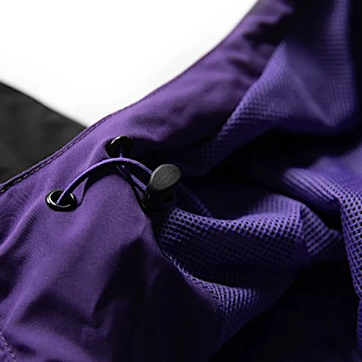 Reversible cropped windbreaker with oversized pockets