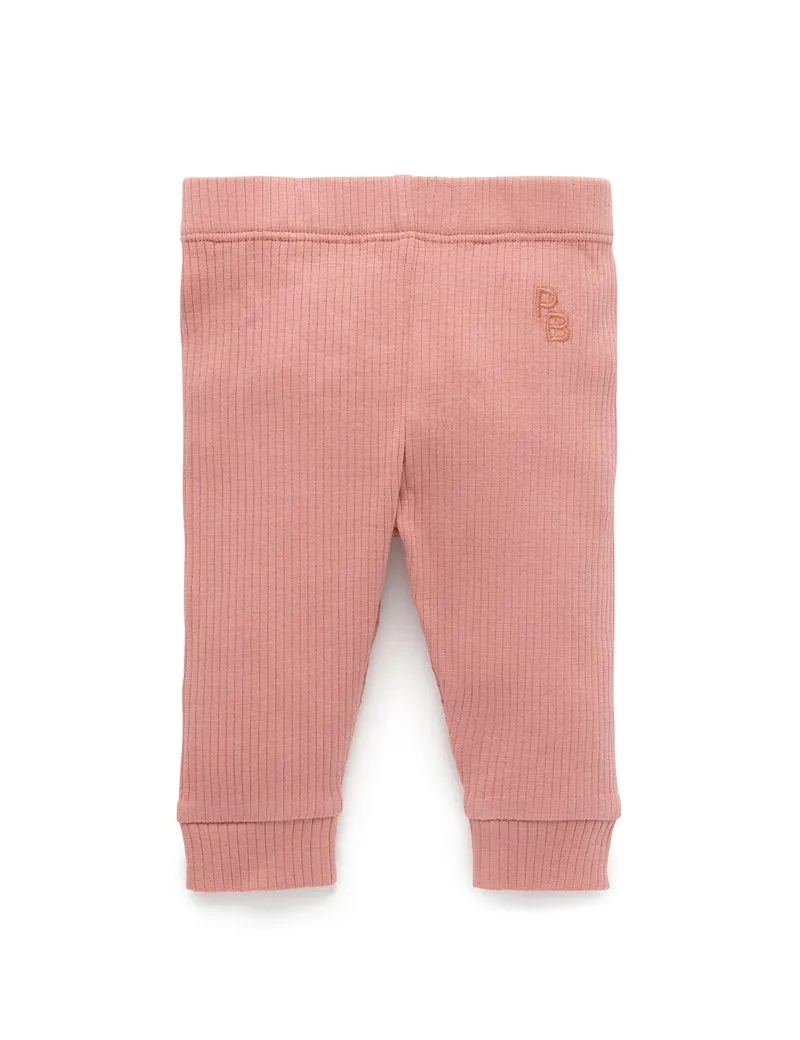 RIB LEGGINGS - CRAB APPLE