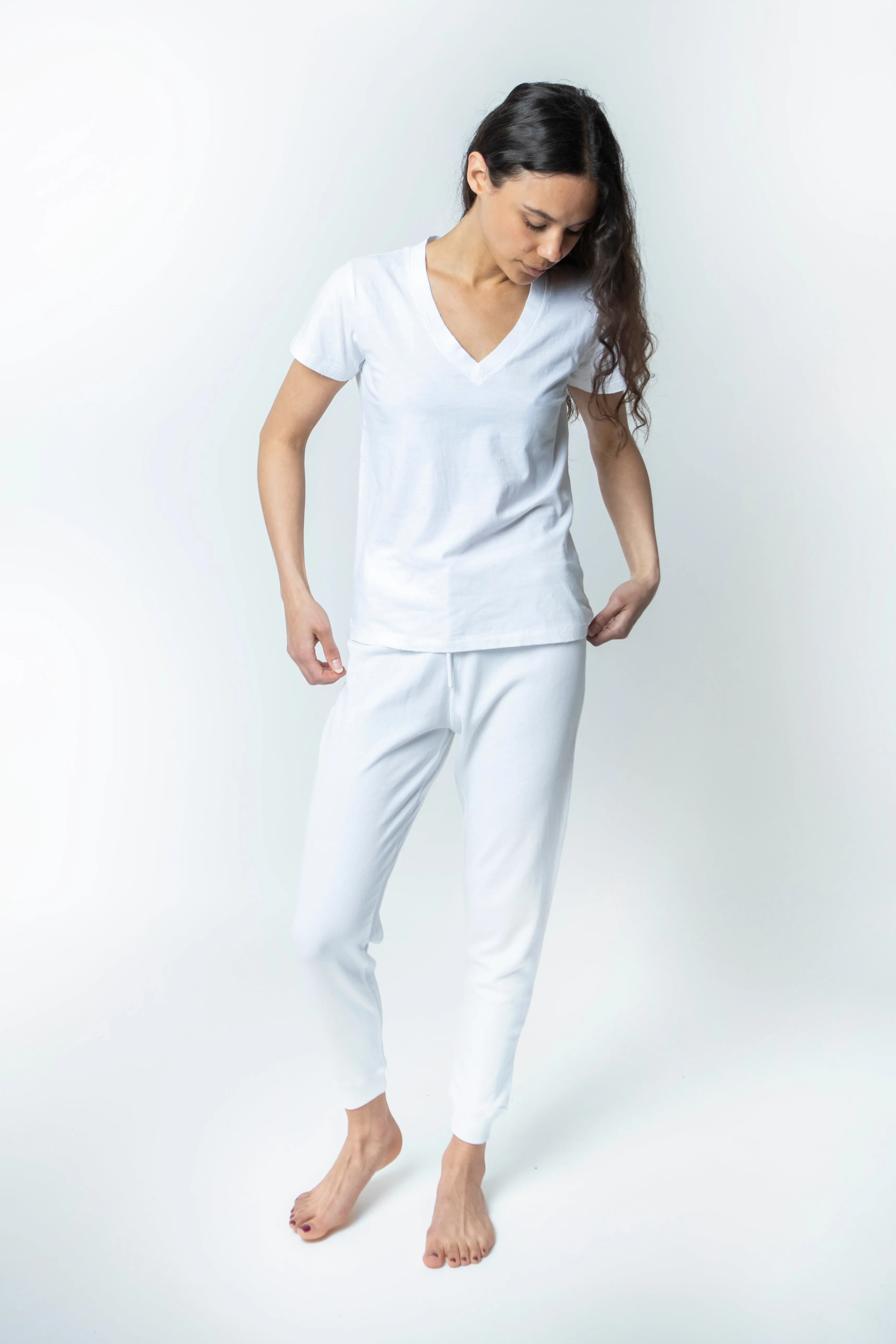 Rosa Distressed V-Neck