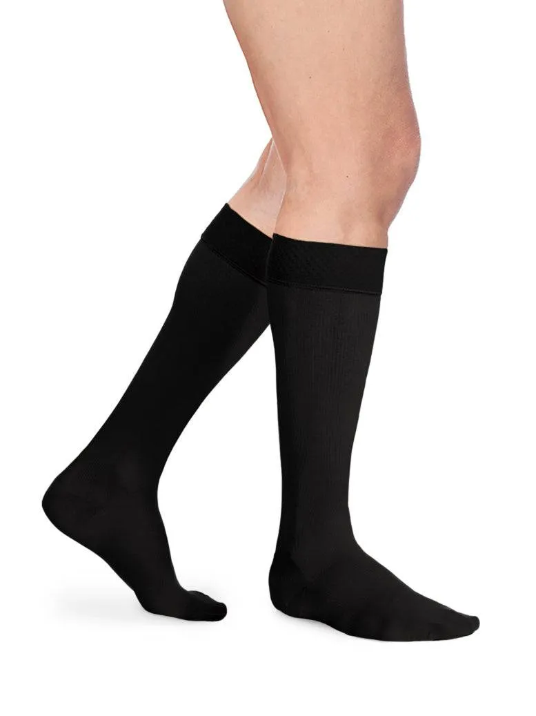 Sigvaris Opaque (Formerly 860 Select Comfort) Men's Knee High w/ Silicone 20-30mmHg-Closed Toe