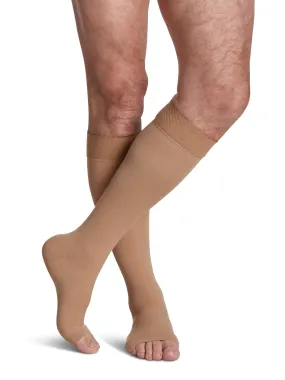 Sigvaris Opaque (Formerly 860 Select Comfort) Unisex Knee High w/ Silicone 30-40mmHg-Open Toe