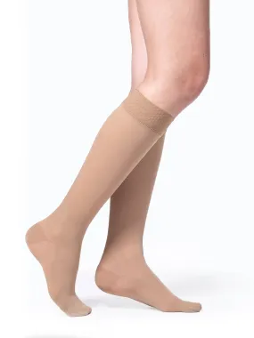Sigvaris Opaque (Formerly 860 Select Comfort) Women's Knee High w/ Silicone 20-30mmHg-Closed Toe