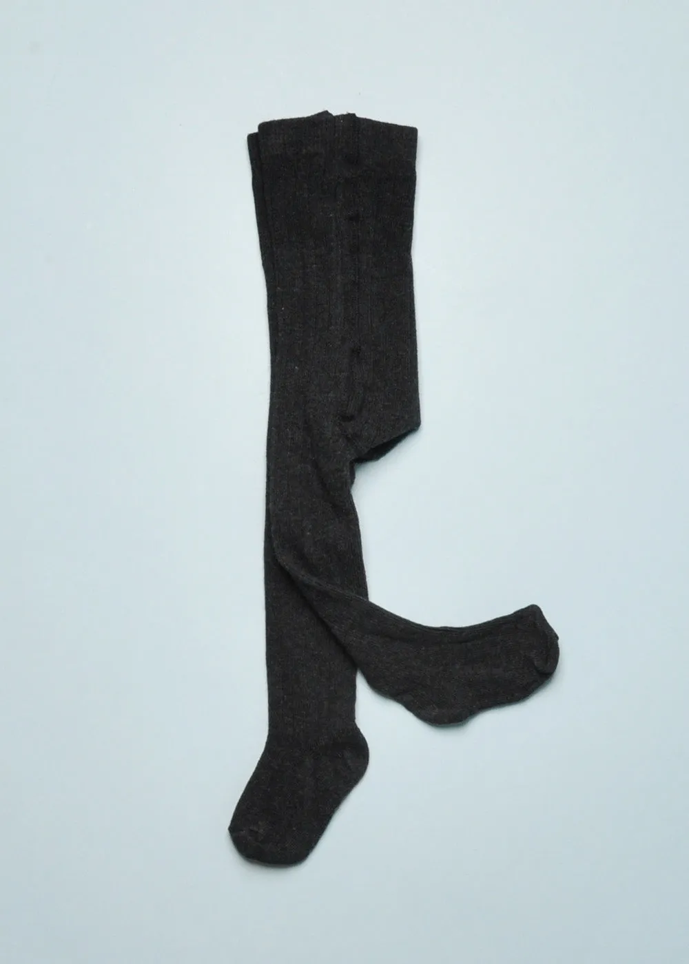 SIRA RIBBED TIGHTS - ANTHRACITE