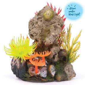 Soft Coral Stone With Plants - Small