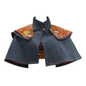 【SPARKLE X WORLD PEACEKEEPERS】Eco-denim Cape