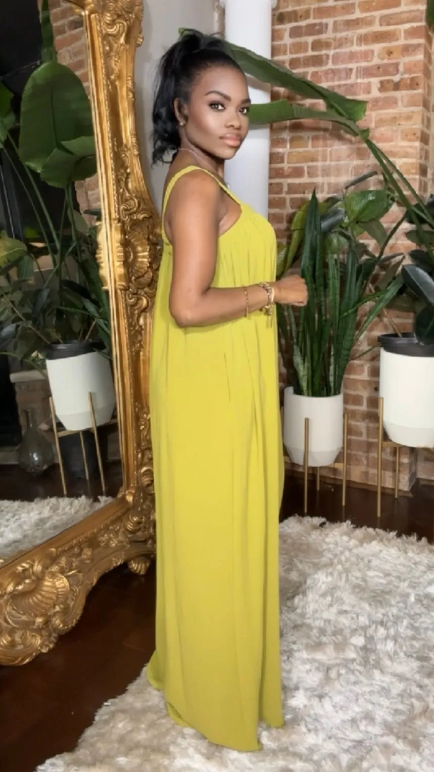 Spring Bloom Jumpsuit - Lime