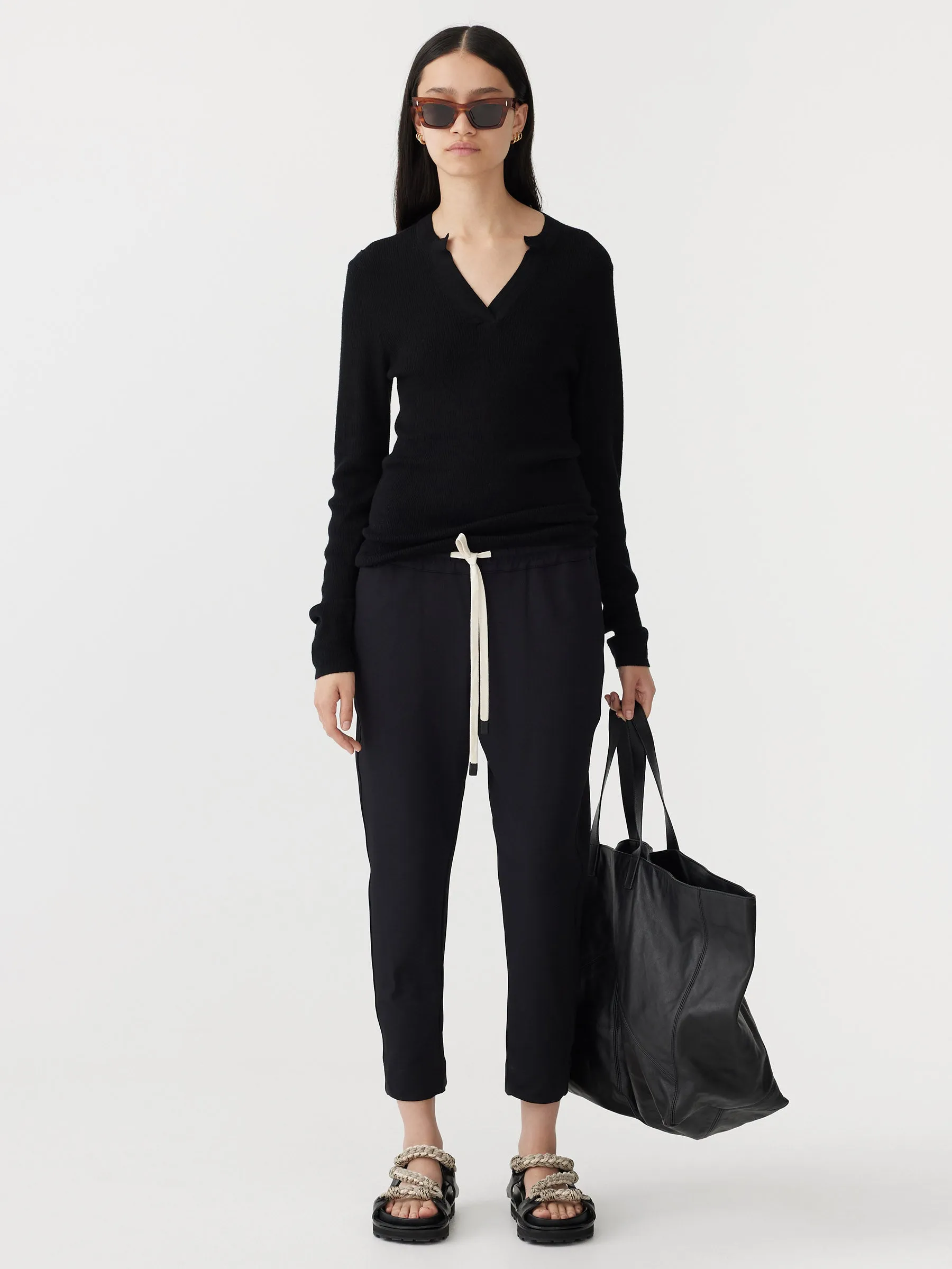stretch twill tapered pant
