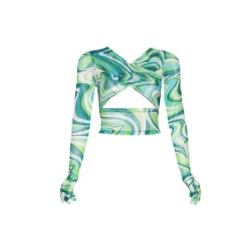Teenage Crush Gloved Long Sleeve Top