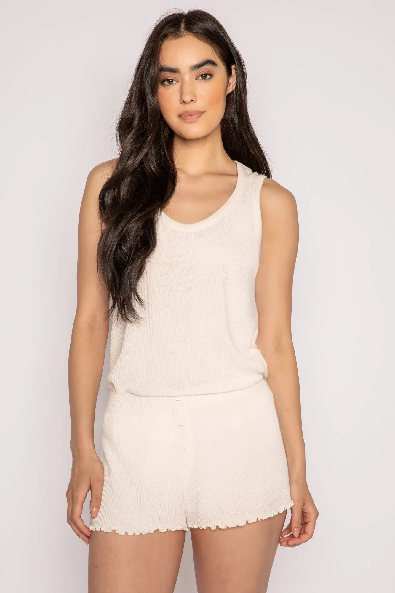 Textured Essentials Shorts Lounge Set