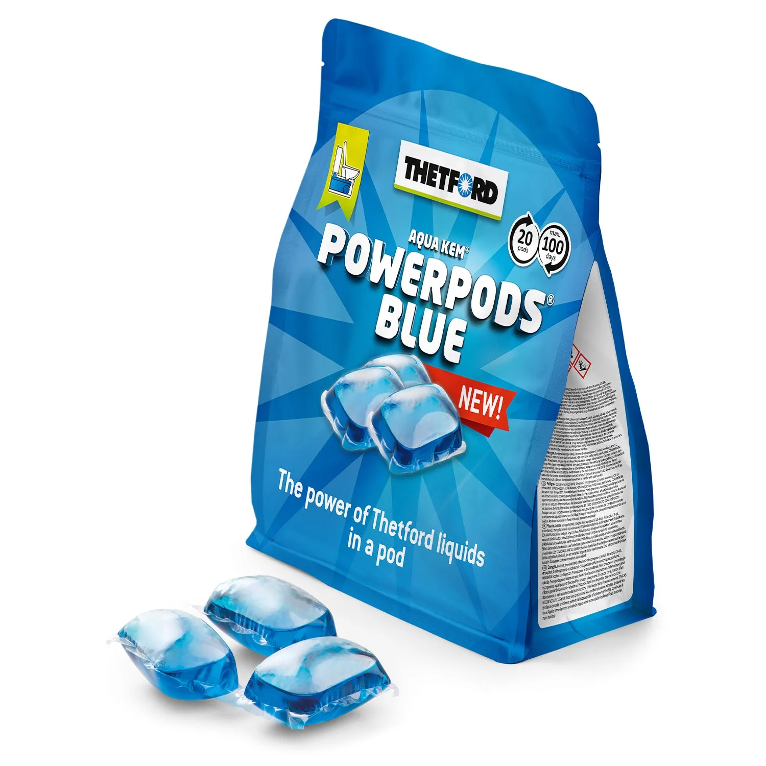 Thetford Toilet Cassette Powerpods Pods Tabs Blue