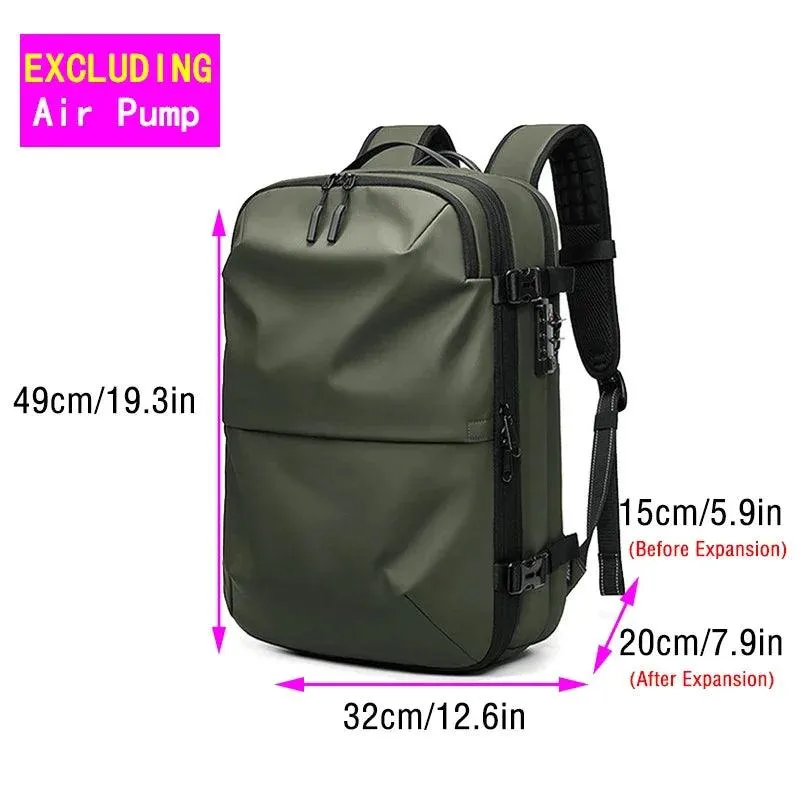 Travel Vacuum Compression Backpack for Men, Waterproof