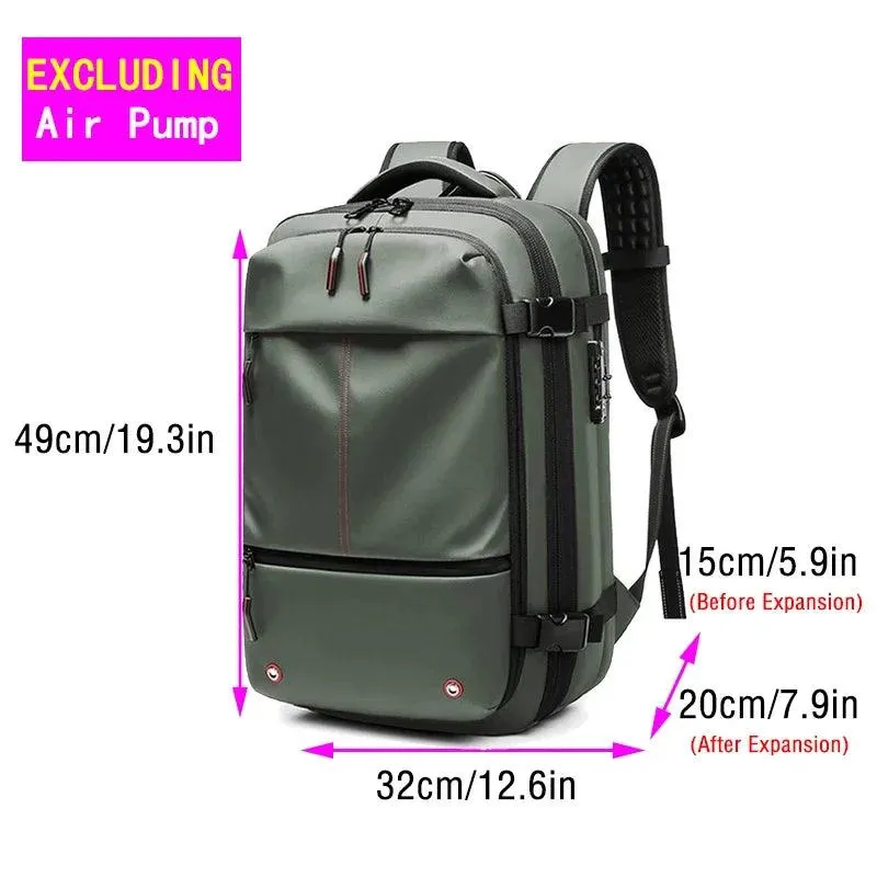 Travel Vacuum Compression Backpack for Men, Waterproof