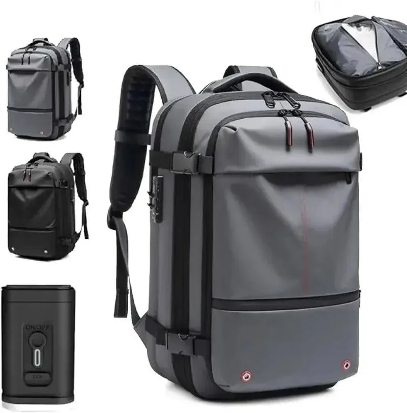 Travel Vacuum Compression Backpack for Men, Waterproof
