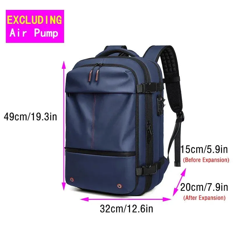 Travel Vacuum Compression Backpack for Men, Waterproof