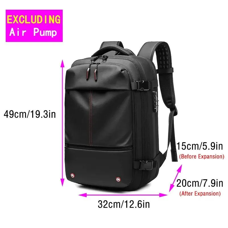 Travel Vacuum Compression Backpack for Men, Waterproof