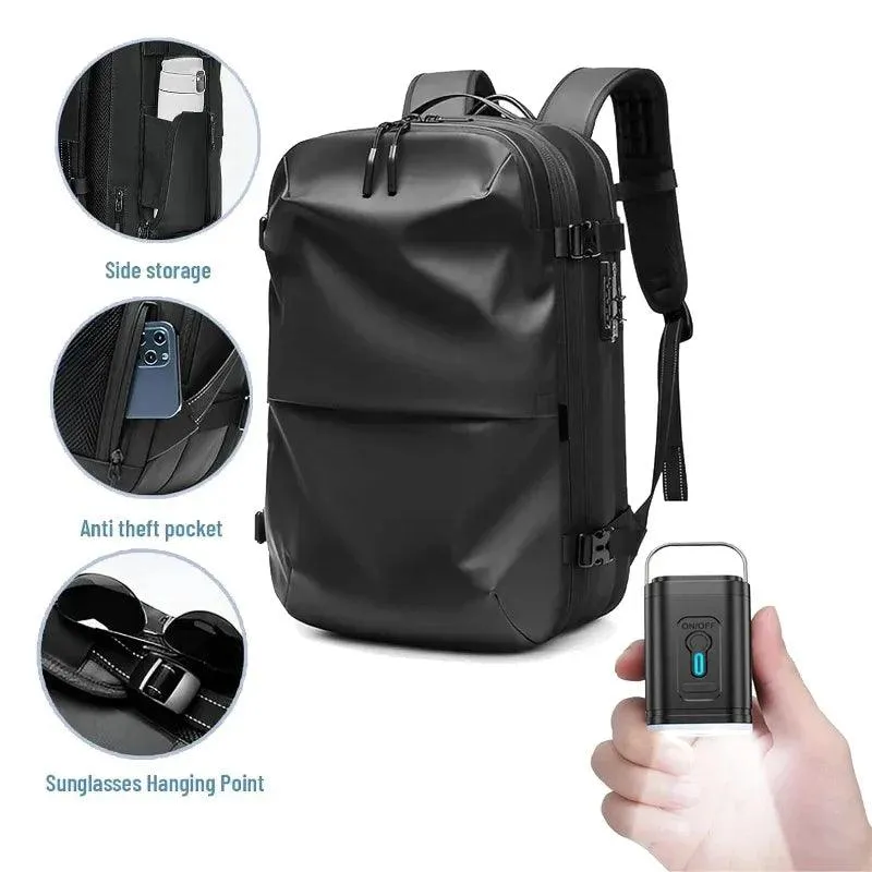 Travel Vacuum Compression Backpack for Men, Waterproof