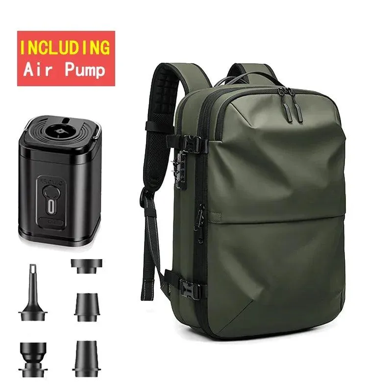 Travel Vacuum Compression Backpack for Men, Waterproof