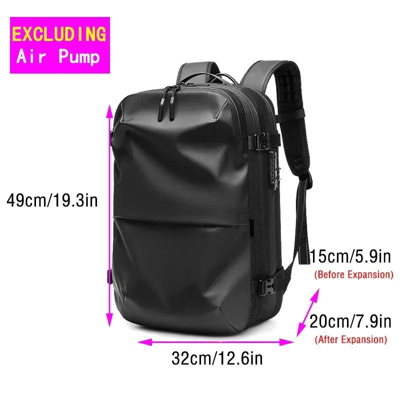 Travel Vacuum Compression Backpack for Men, Waterproof