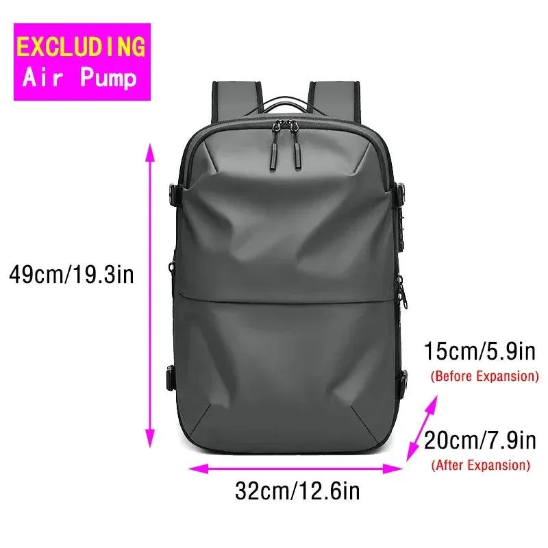 Travel Vacuum Compression Backpack for Men, Waterproof