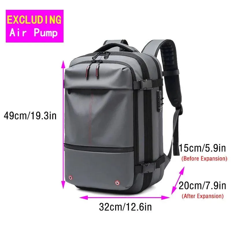 Travel Vacuum Compression Backpack for Men, Waterproof