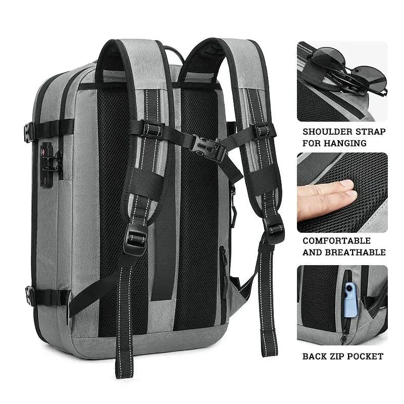 Travel Vacuum Compression Backpack for Men, Waterproof