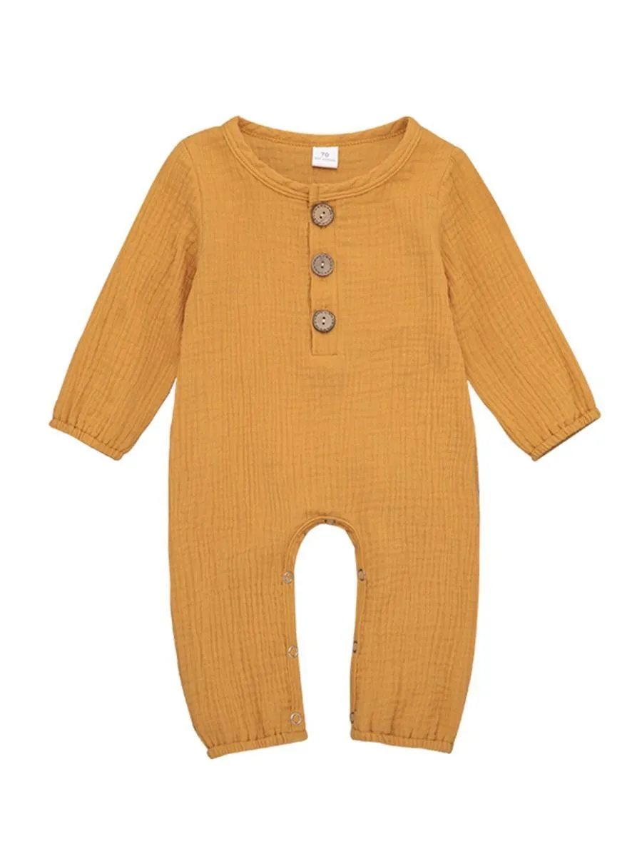 Unisex Infant Baby Muslin Overall