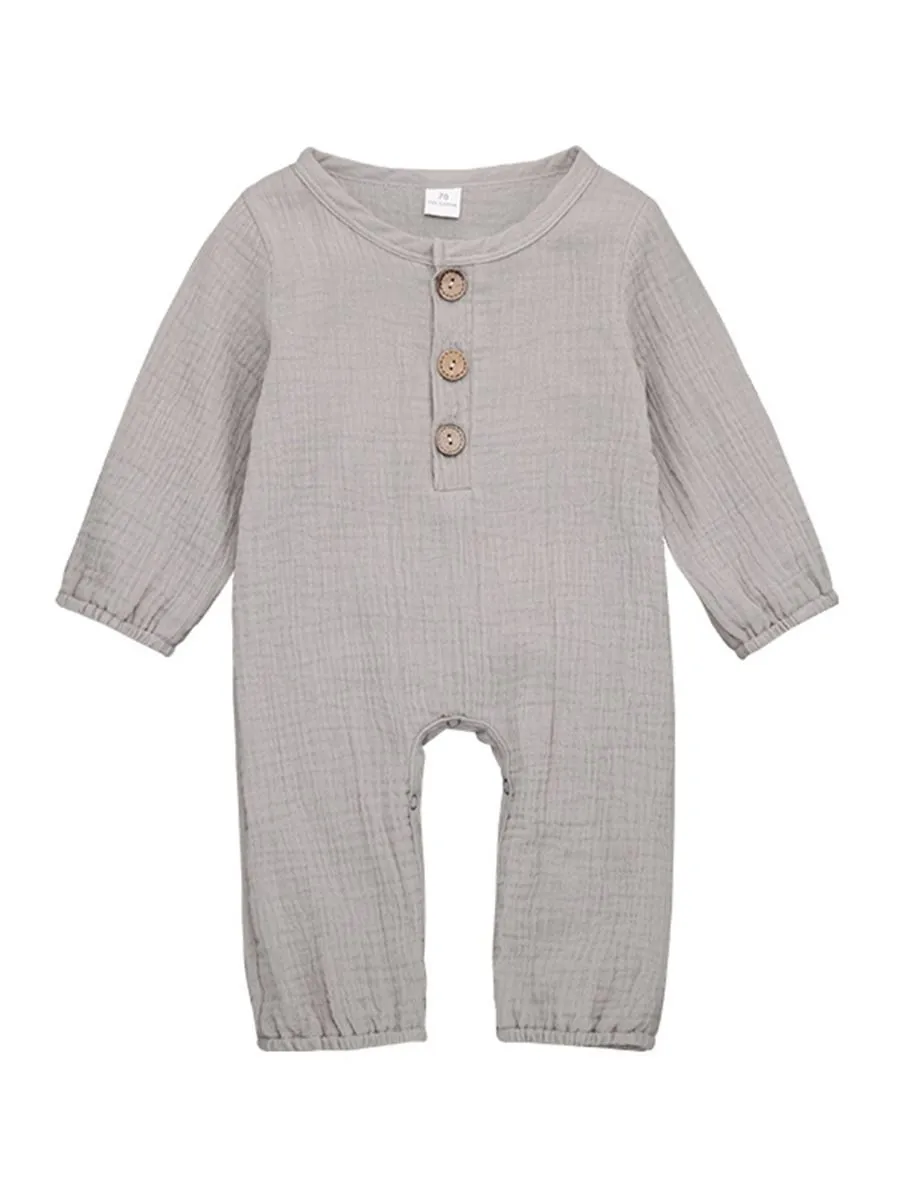 Unisex Infant Baby Muslin Overall