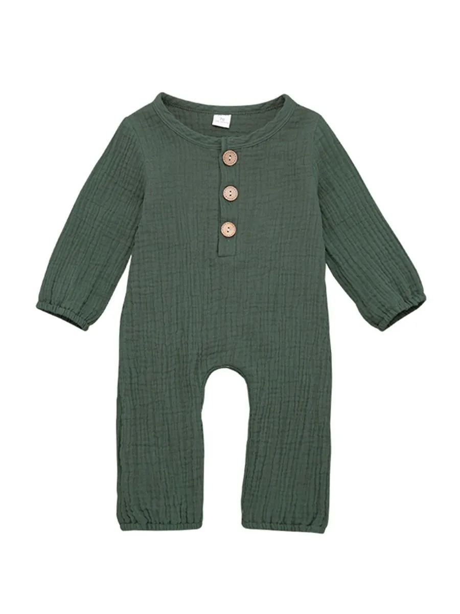Unisex Infant Baby Muslin Overall