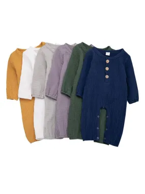 Unisex Infant Baby Muslin Overall