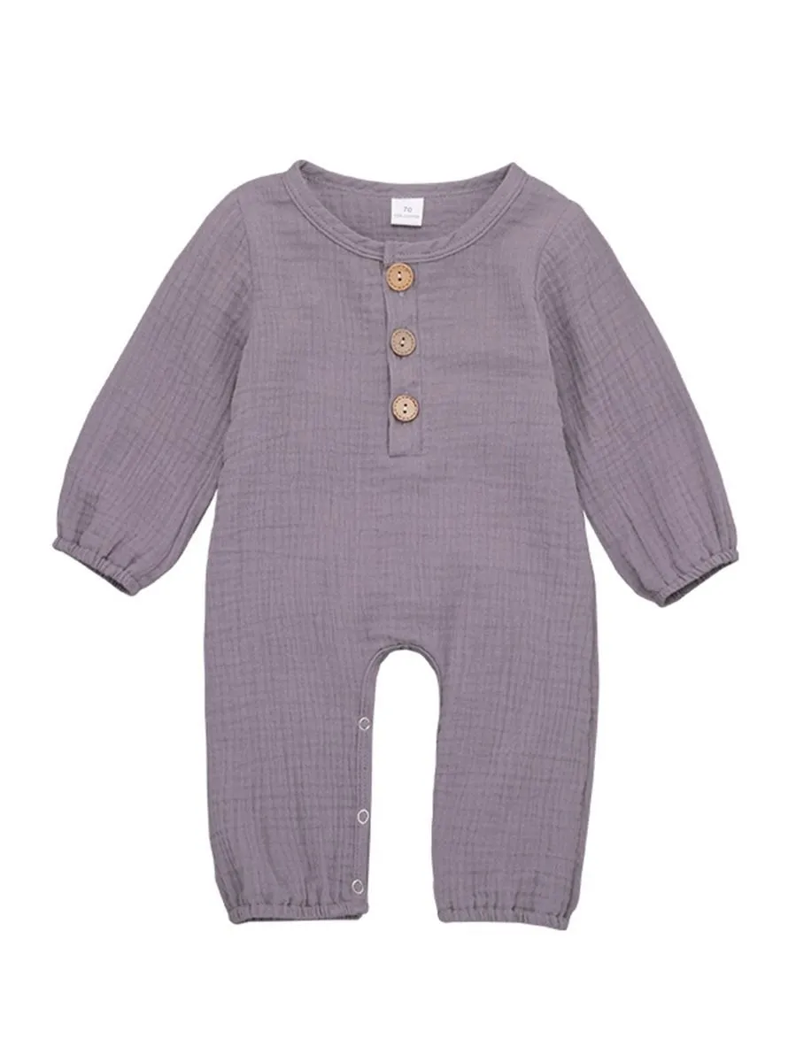 Unisex Infant Baby Muslin Overall