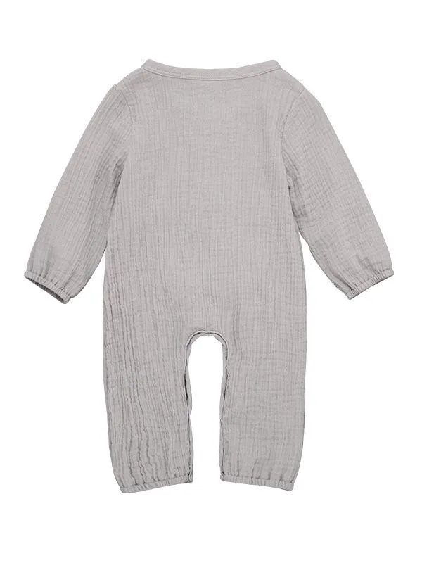 Unisex Infant Baby Muslin Overall