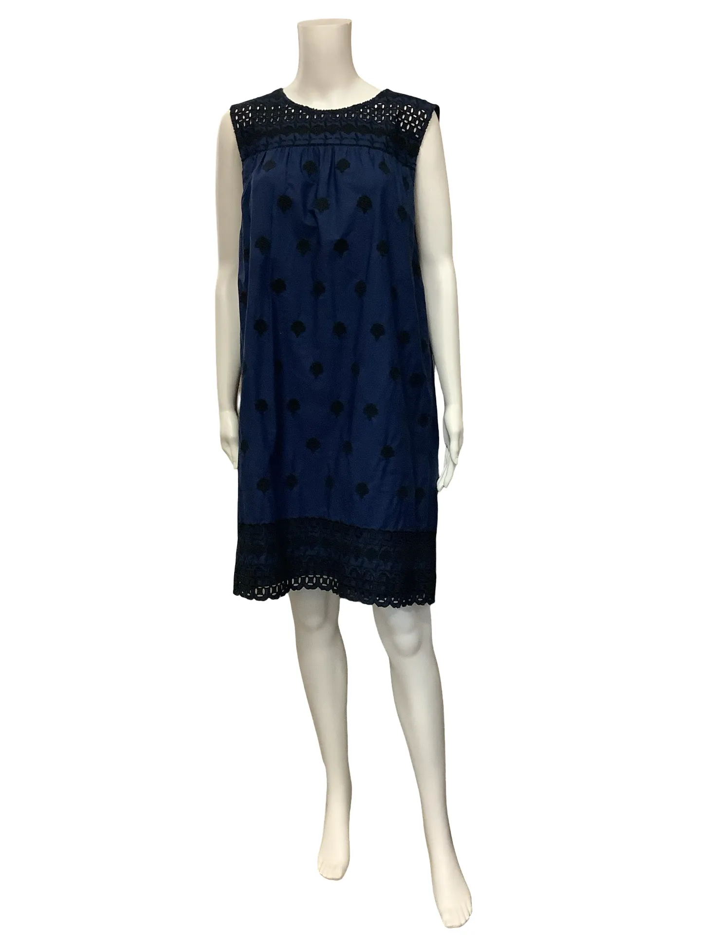 Vineyard Vines Dress Blue Sleeveless Size: XL