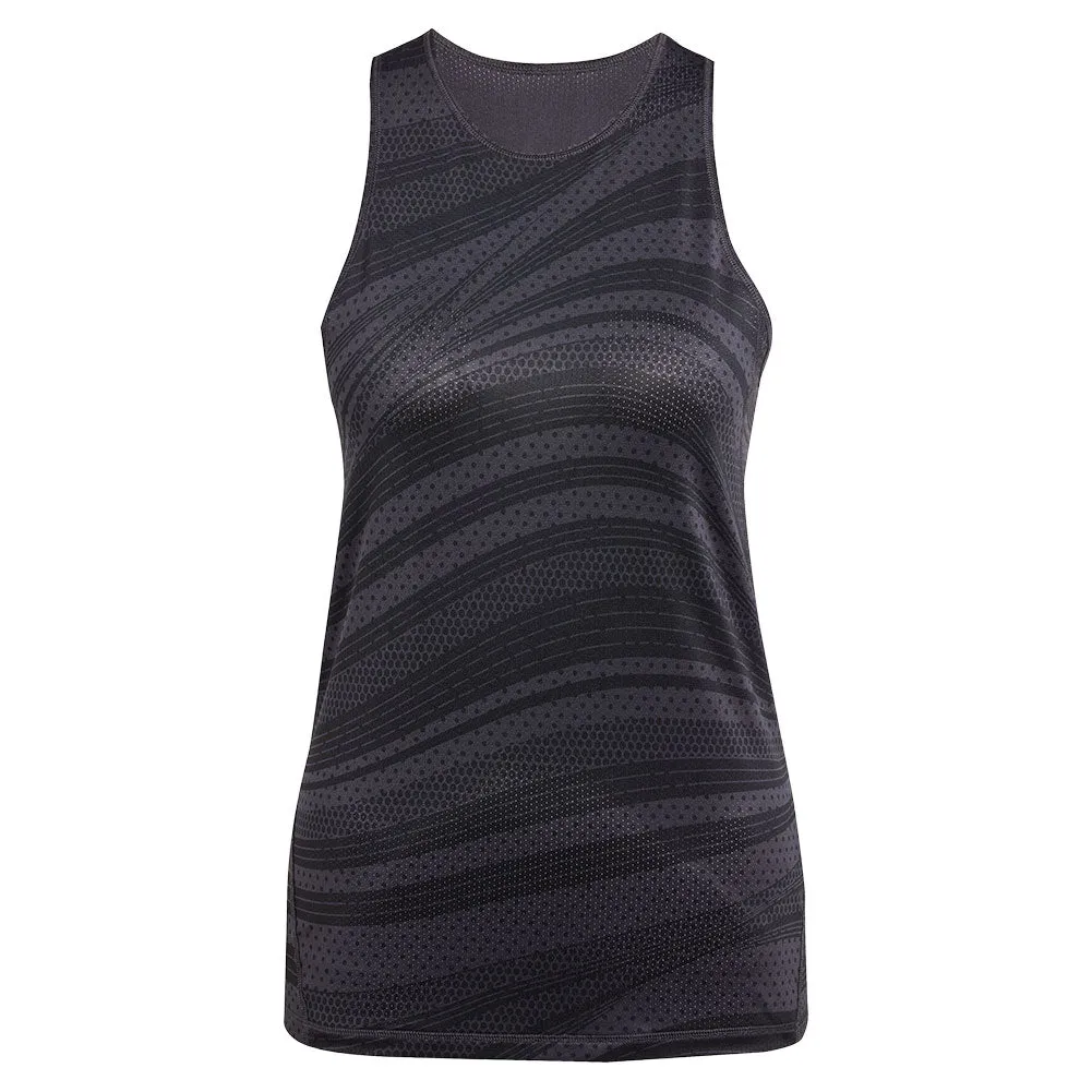 Women`s Club Graphic Tennis Tank Carbon