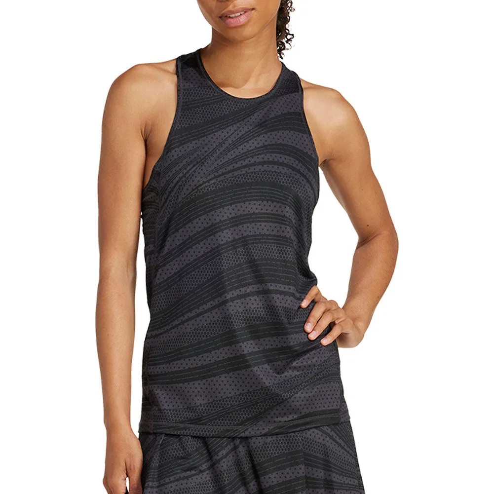 Women`s Club Graphic Tennis Tank Carbon