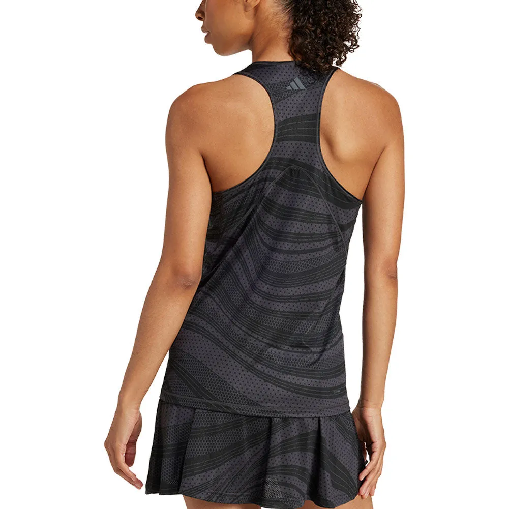 Women`s Club Graphic Tennis Tank Carbon