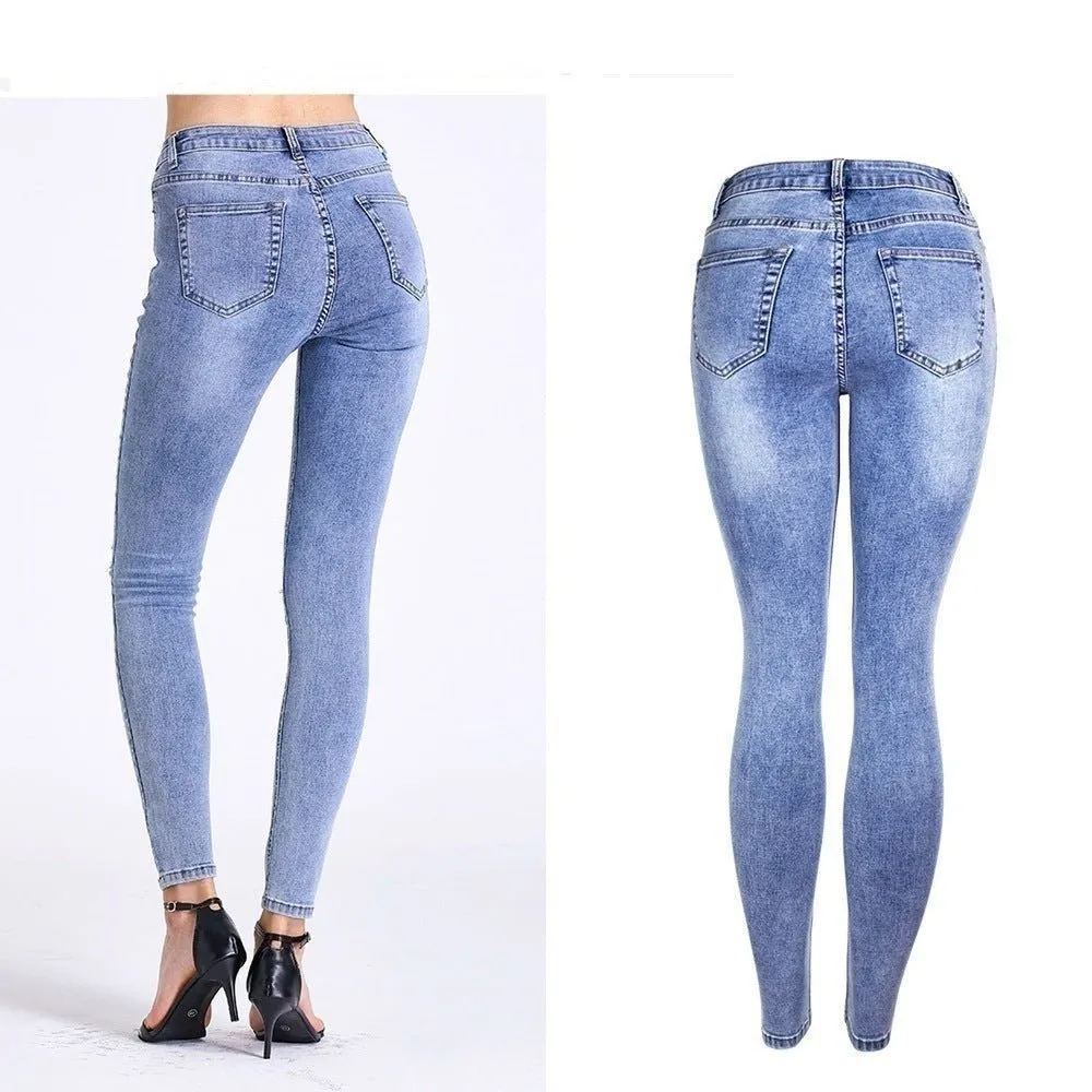 Women's Ripped Denim Jeans