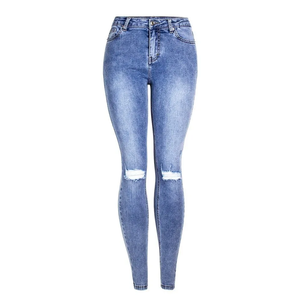 Women's Ripped Denim Jeans