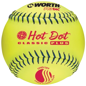 Worth Hot Dot Pro-Tac .52-275  USSSA Softball 12 Inch - One Dozen: UHD12SY