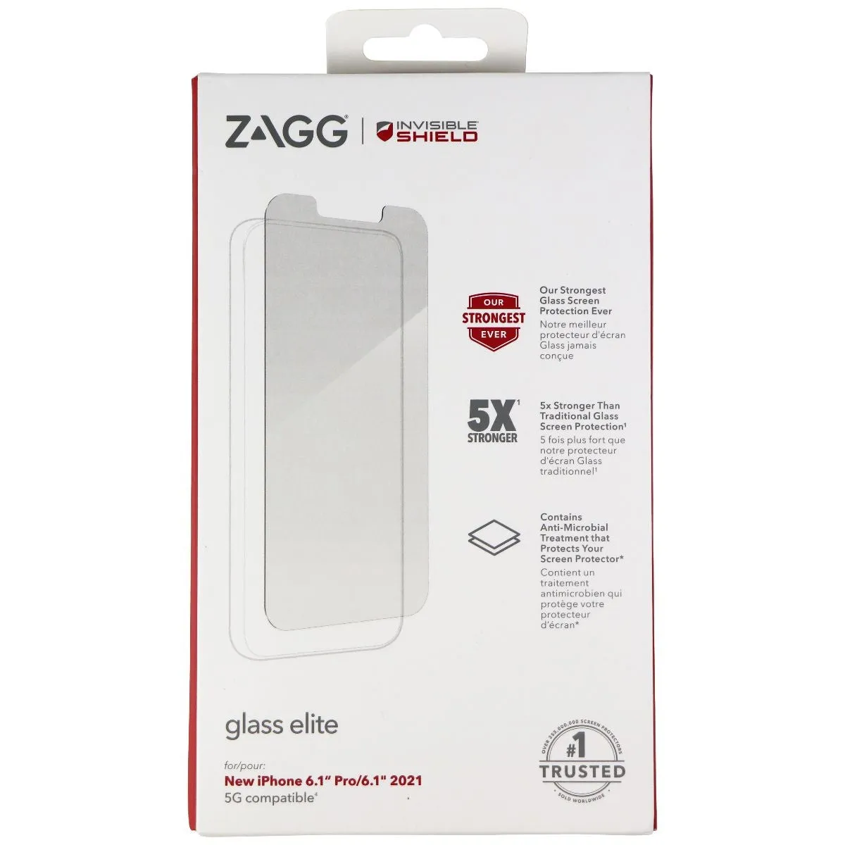 ZAGG InvisibleShield Glass Elite Screen Protector for Apple iPhone 13 & 13 Pro